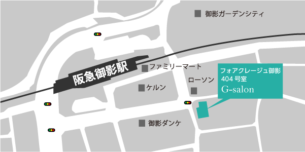 G-salon周辺マップ